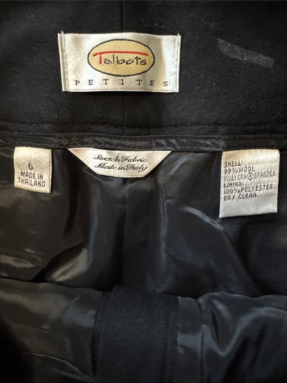 Talbots Black Petite Wool Blend Skirted Jacket - Picture 2 of 3